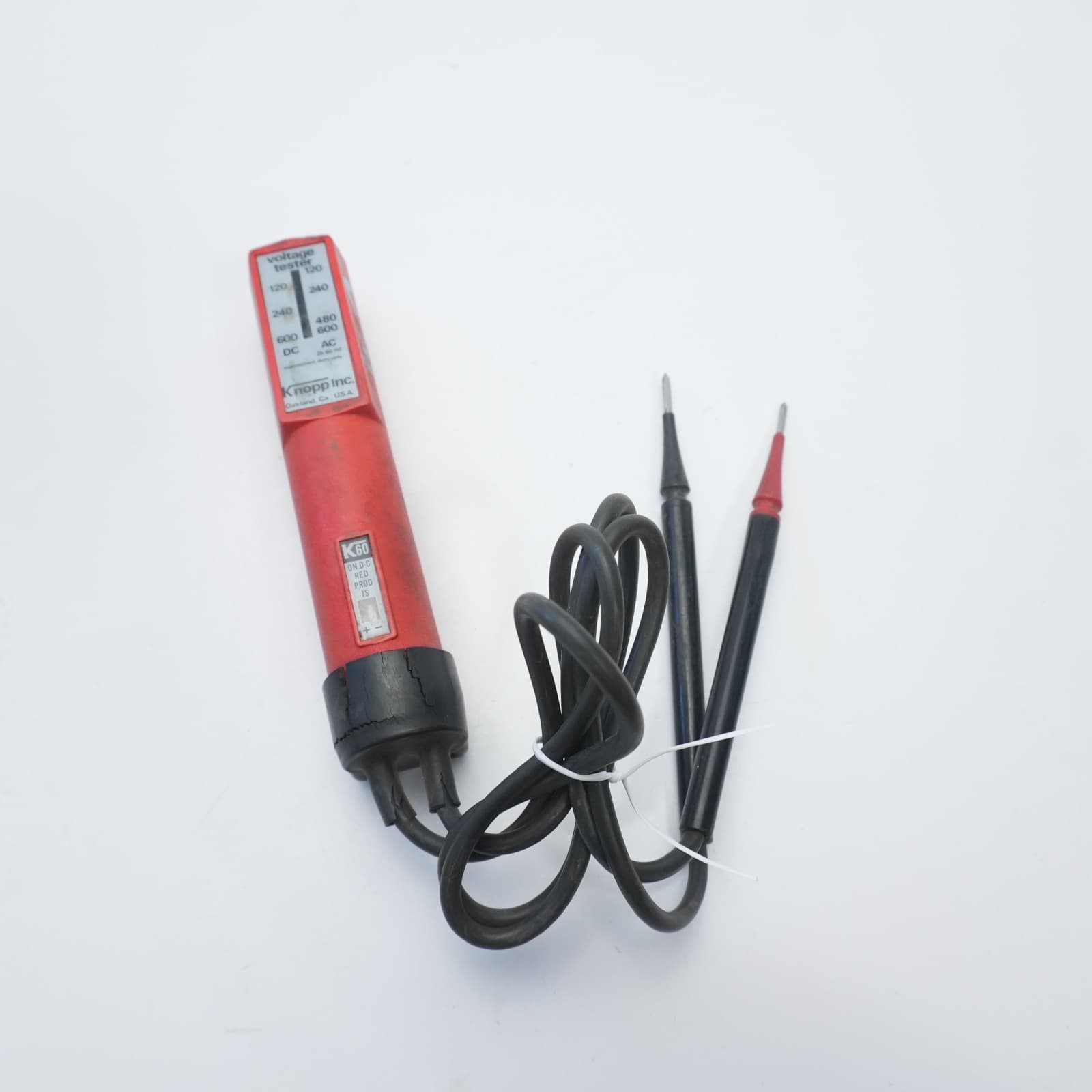 Vintage Knopp K60 Voltage Tester 120V-600V AC DC Electrician USA