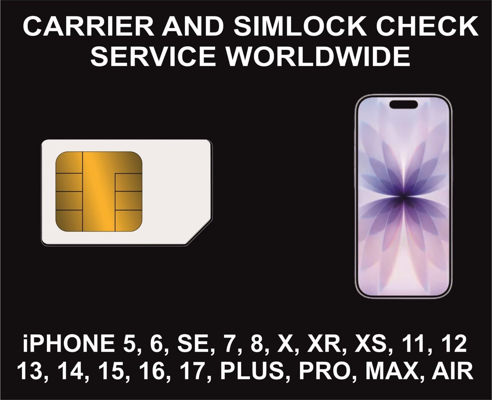 Network And Carrier Check for iPhone, All Models, Country, Simlock, Storage