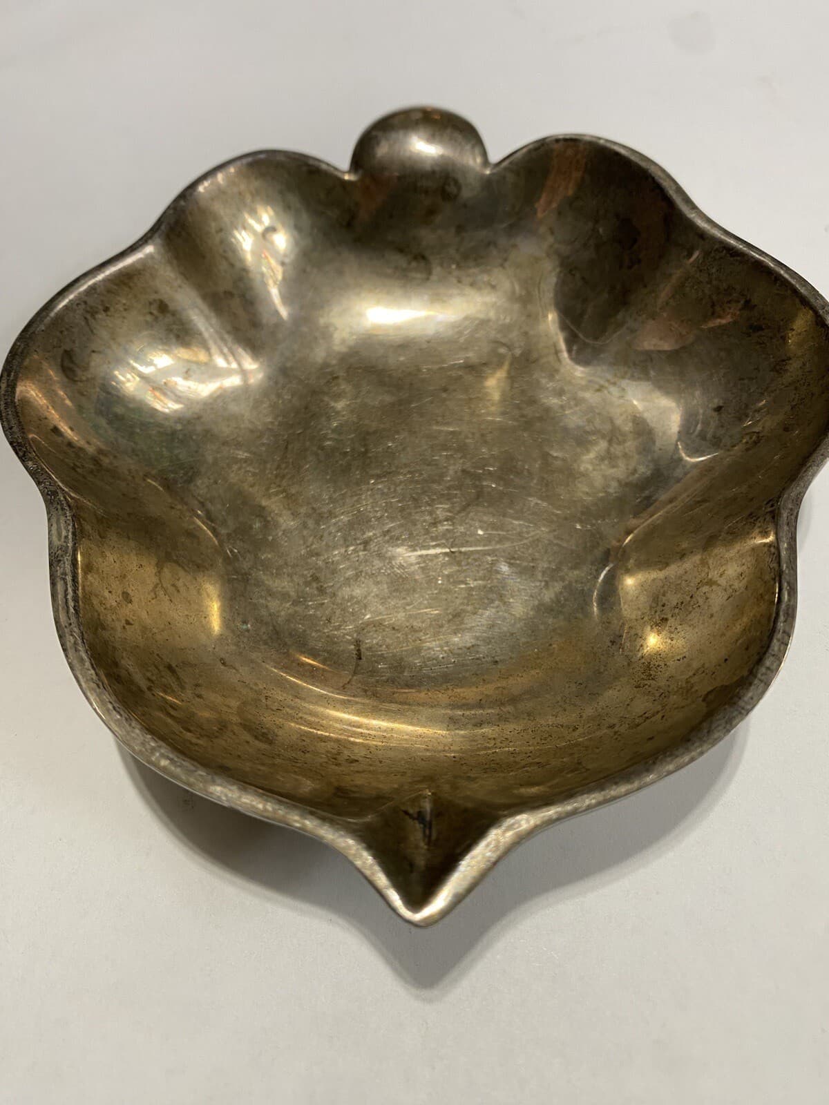 Vtg Sanborns Sterling Silver Mexico MCM Leaf Bowl 130 Grams Not Scrap