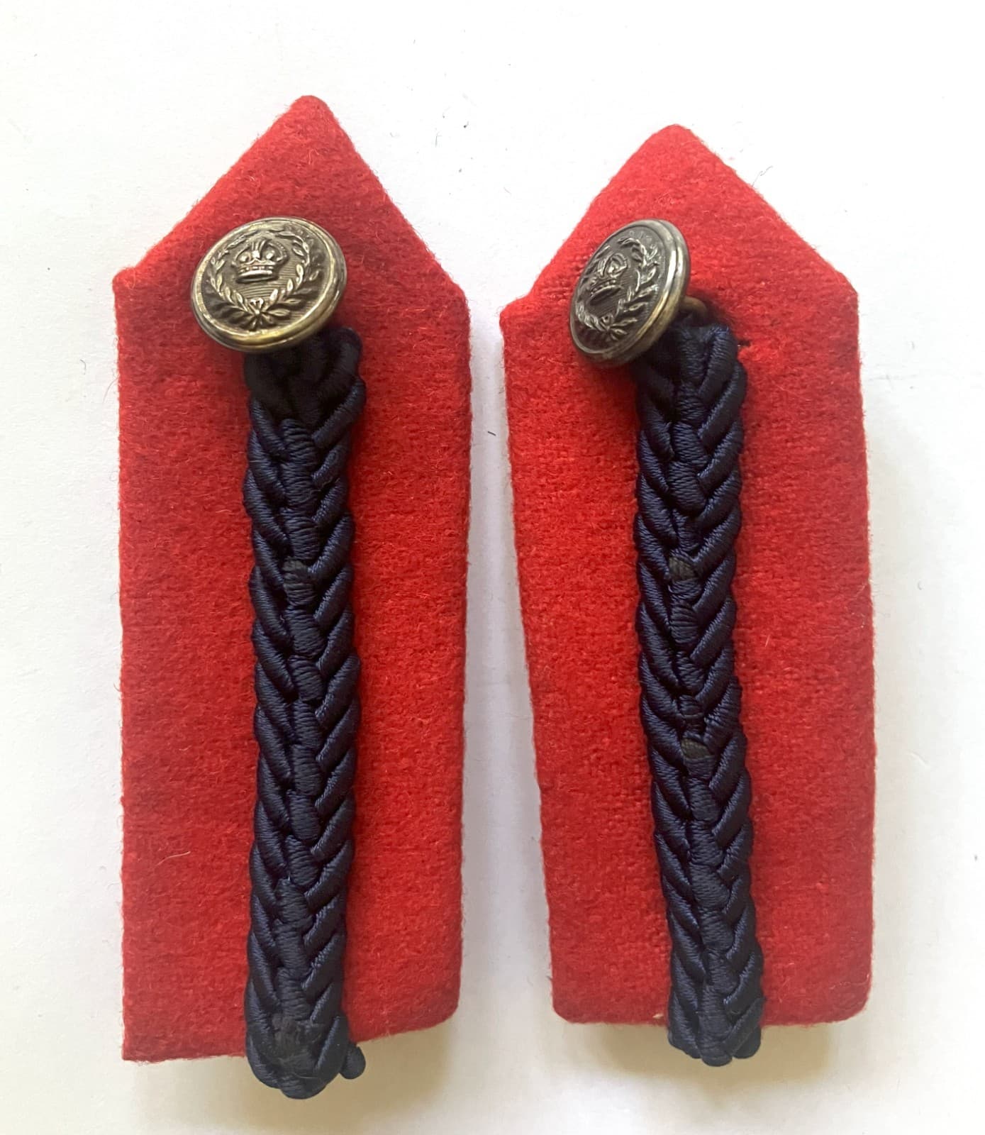 British Deputy Lieutenant of a County King's Crown gorget collar patches