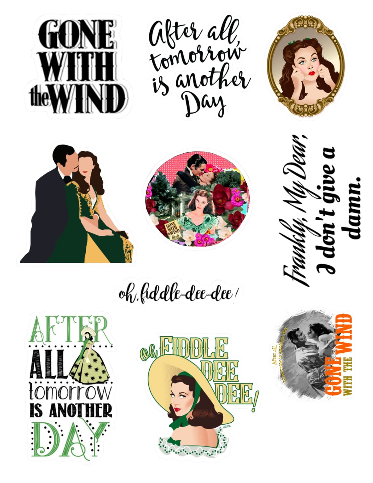 Gone With The Wind Stickers