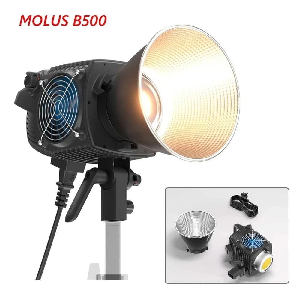 ZHIYUN MOLUS B500 500W COB LED Video Light 2700K-6500K CRI 95+TLCI 97+