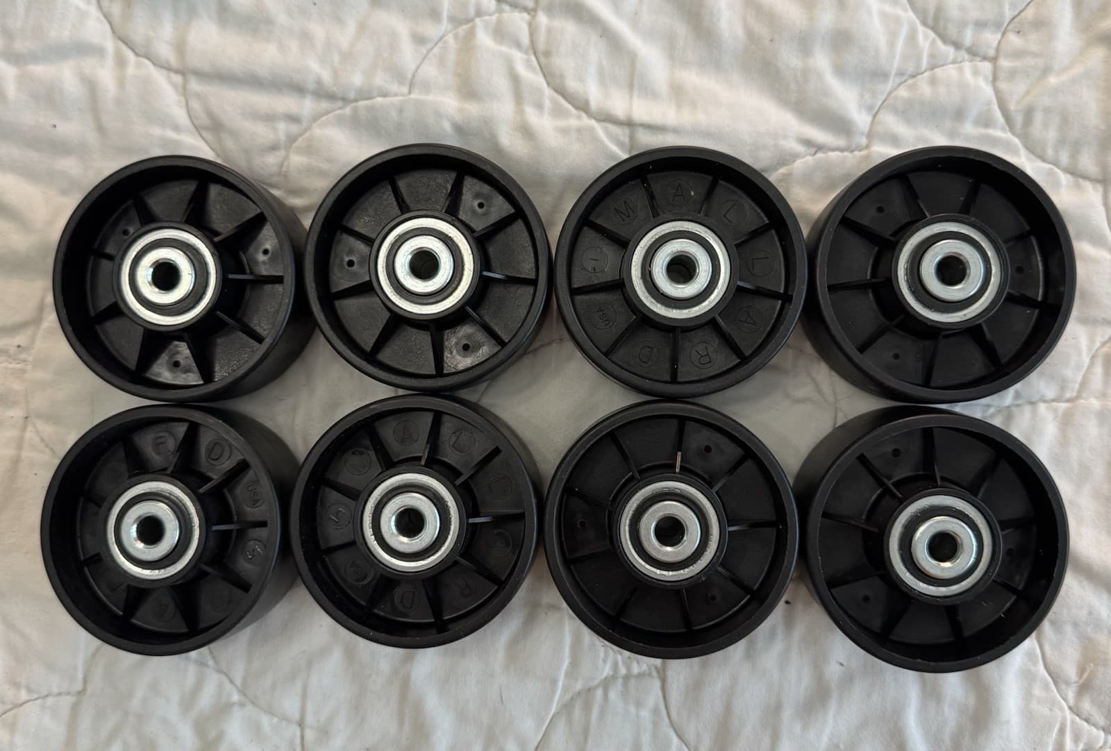 Mallard Magnum Pallet Flow Wheels (lot Of 8) New