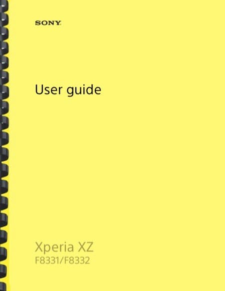 Sony Xperia XZ USER GUIDE OWNER'S MANUAL