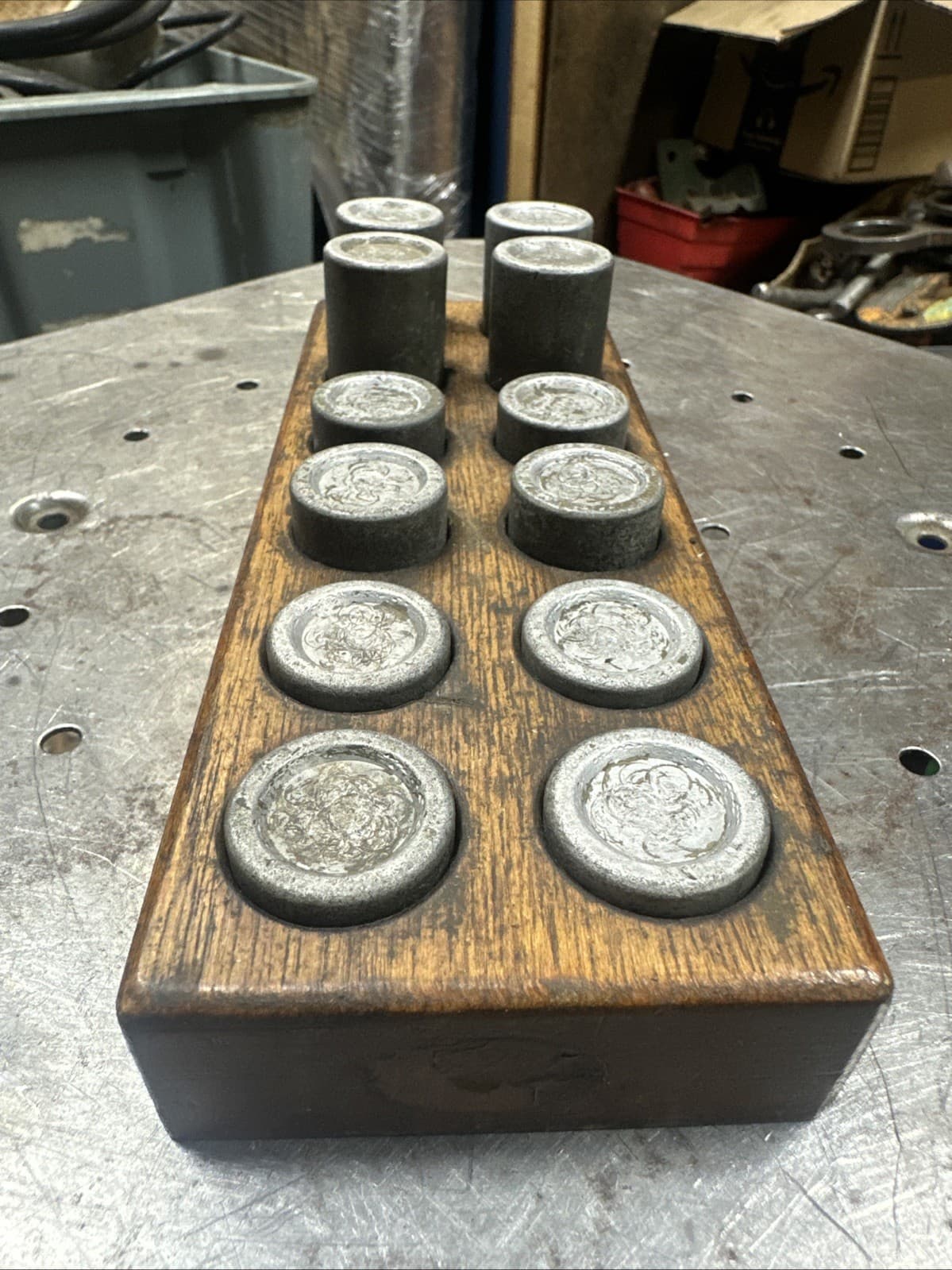 Moore Tools Aluminum Heel Rest Block Set of 12 for Jig Bore & Grinder Set Up