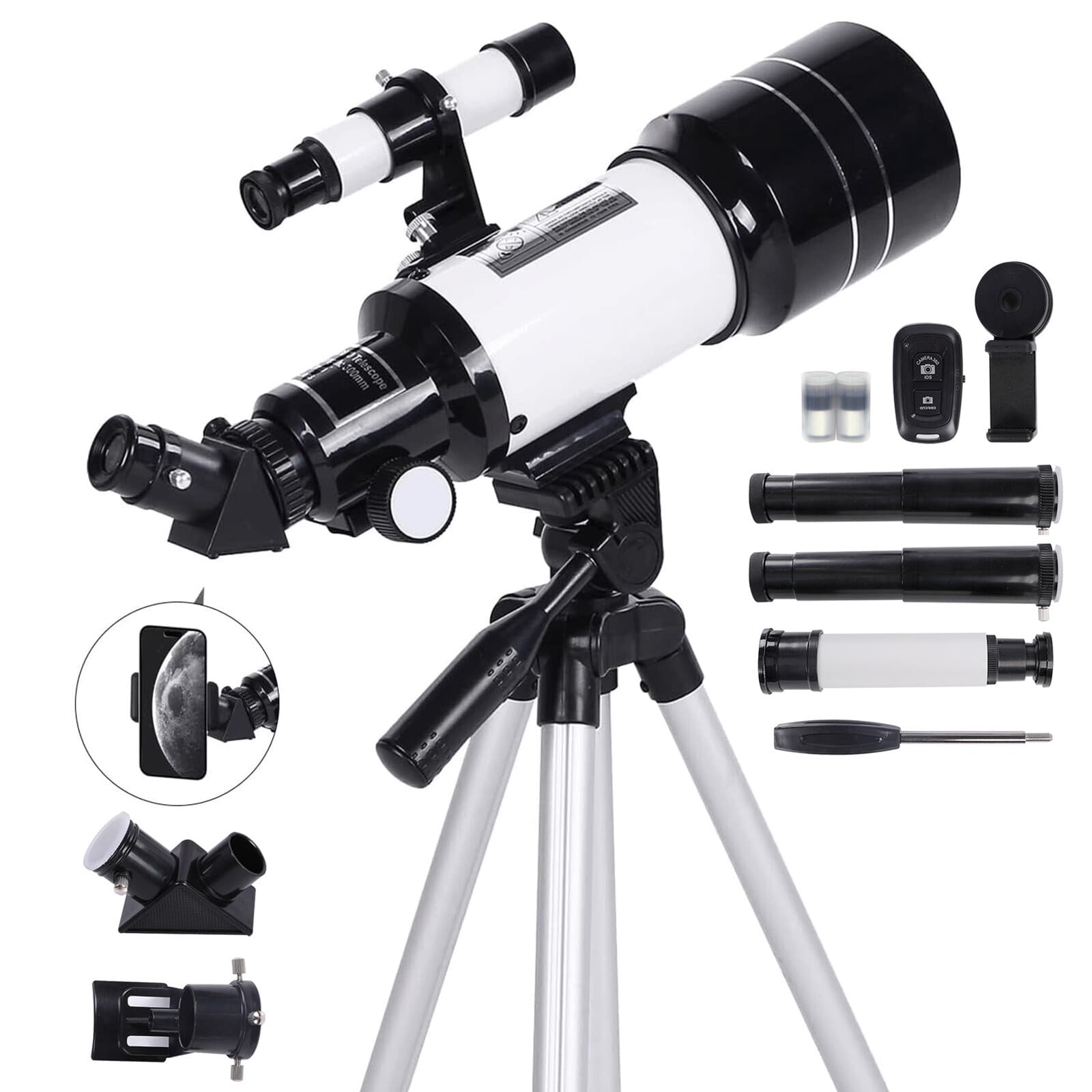 Professional Astronomical Telescope High Tripod Lunar Mirror Space HD Viewing
