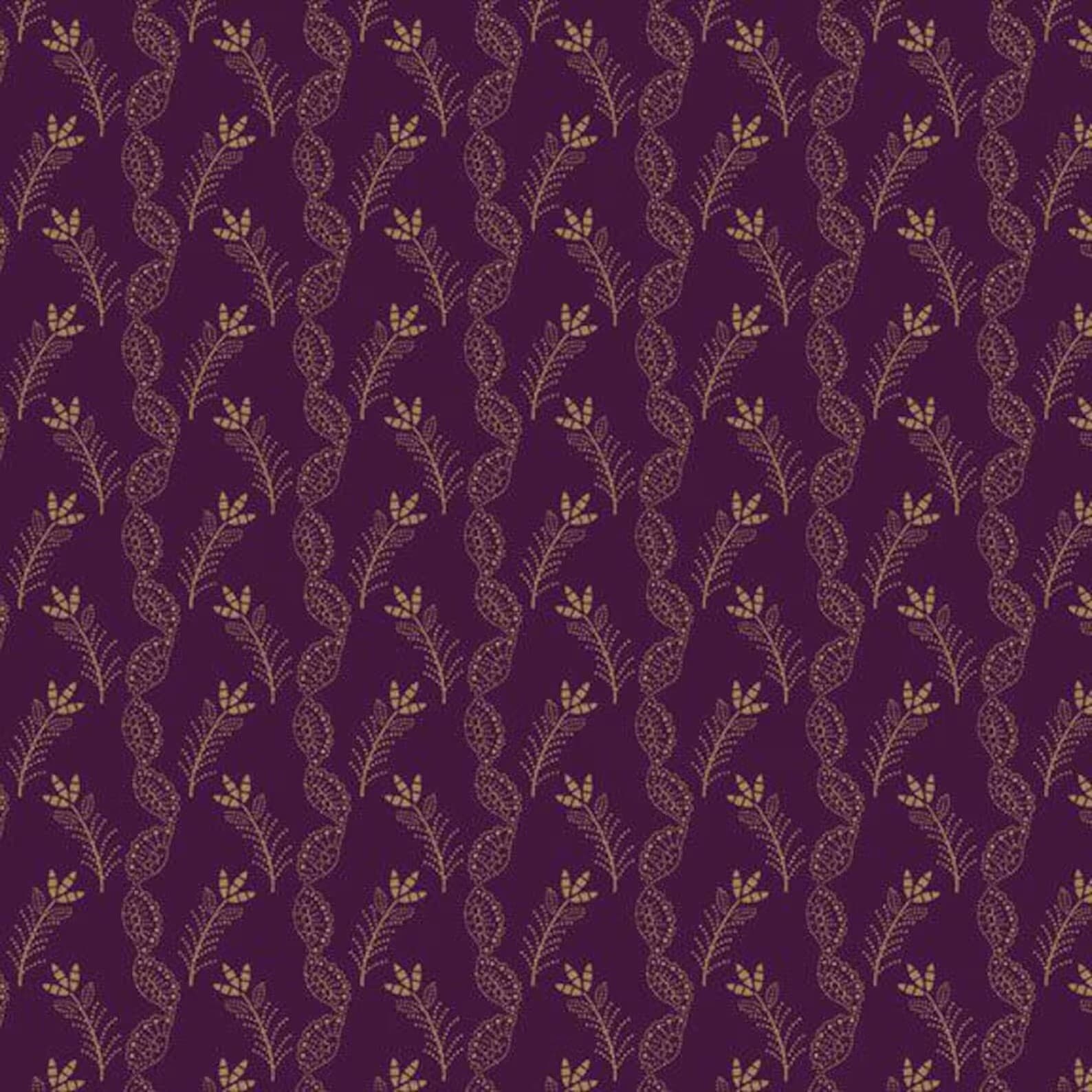 Cotton Fabric 1800s Civil War Repro Judie Rothermel I LOVE PURPLE Marcus FQ