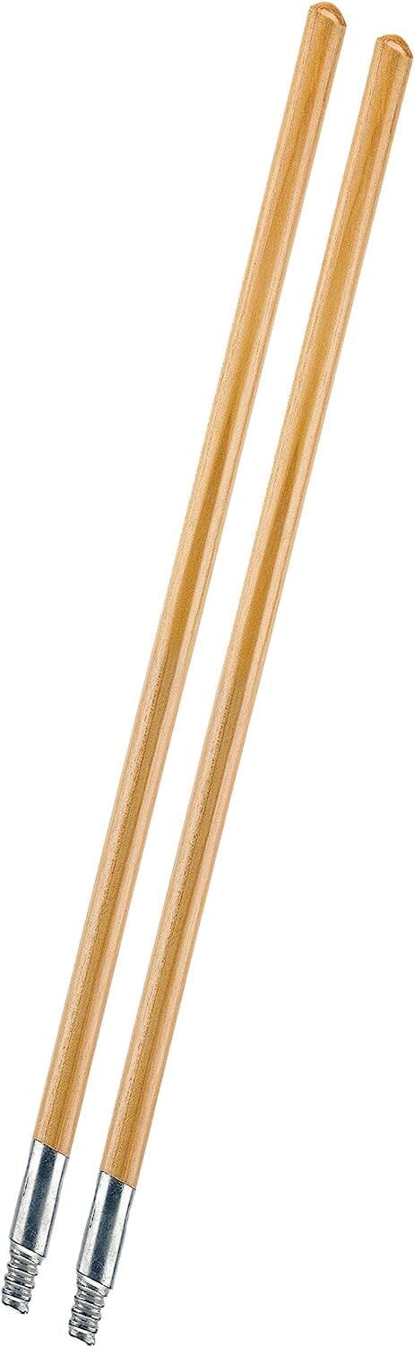 Wood Handle 72" with Threaded Metal Tip by Superio, 2 Pack