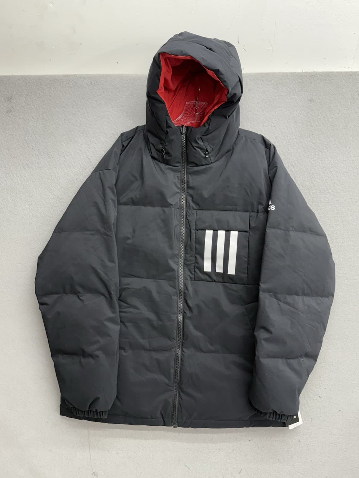 Adidas Terrex Reversible 3-Stripe Down Hooded Jacket EH4011 Men’s Size LARGE