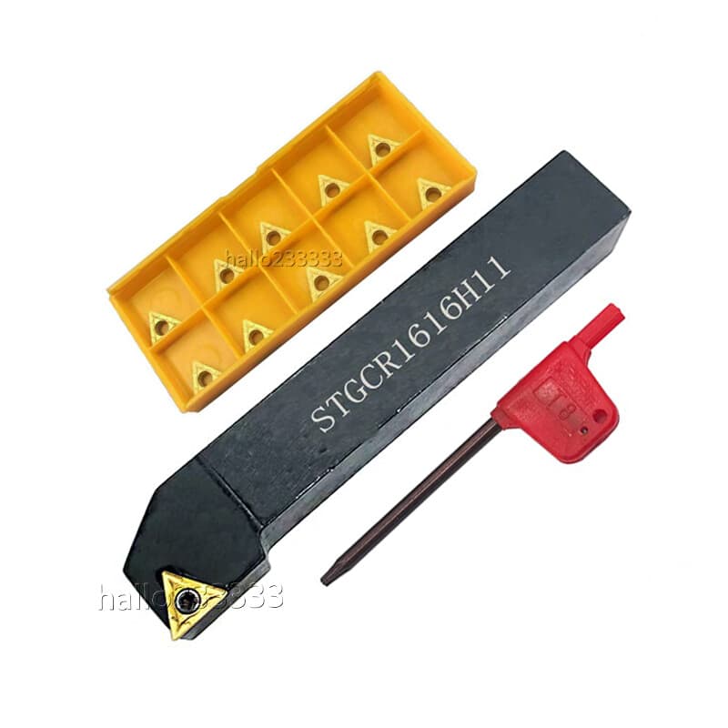 91° STGCR1616H11 Lathe External Turning Tool Holder + TCMT110204 Turning insert