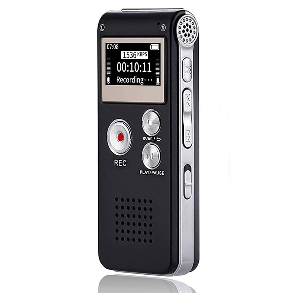 Voice Recorder Digital Dictaphone Audio Sound Recorder Mini Small Spy Lecture