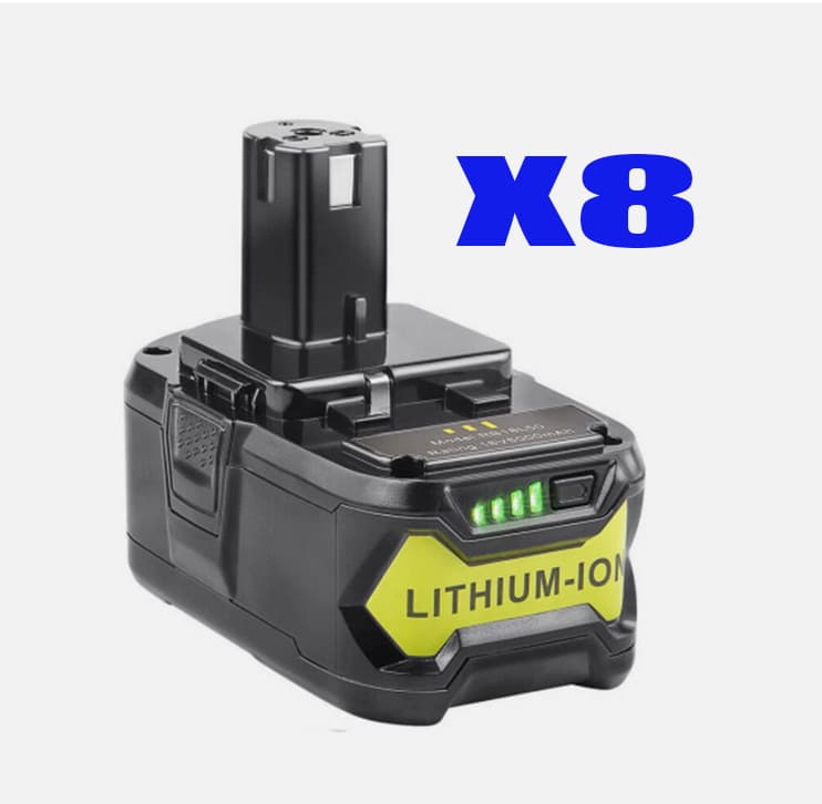 1~8x 18V 8Ah Lithium Battery For RYOBI P108 ONE PLUS RB18L26 12AH / Charger