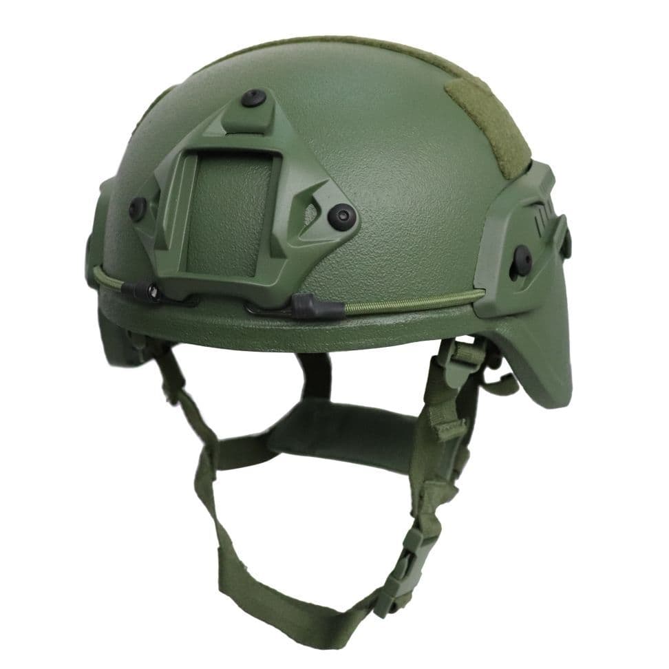 SecPro MICH/Ach Level III-A Adv Combat Ballistic Helmet High Cut-Small OD Green
