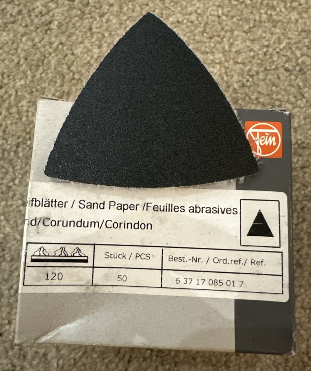 50 Fein Detail Sander 120 Grit Hook Loop Oscillating Tool Sand Paper Multimaster