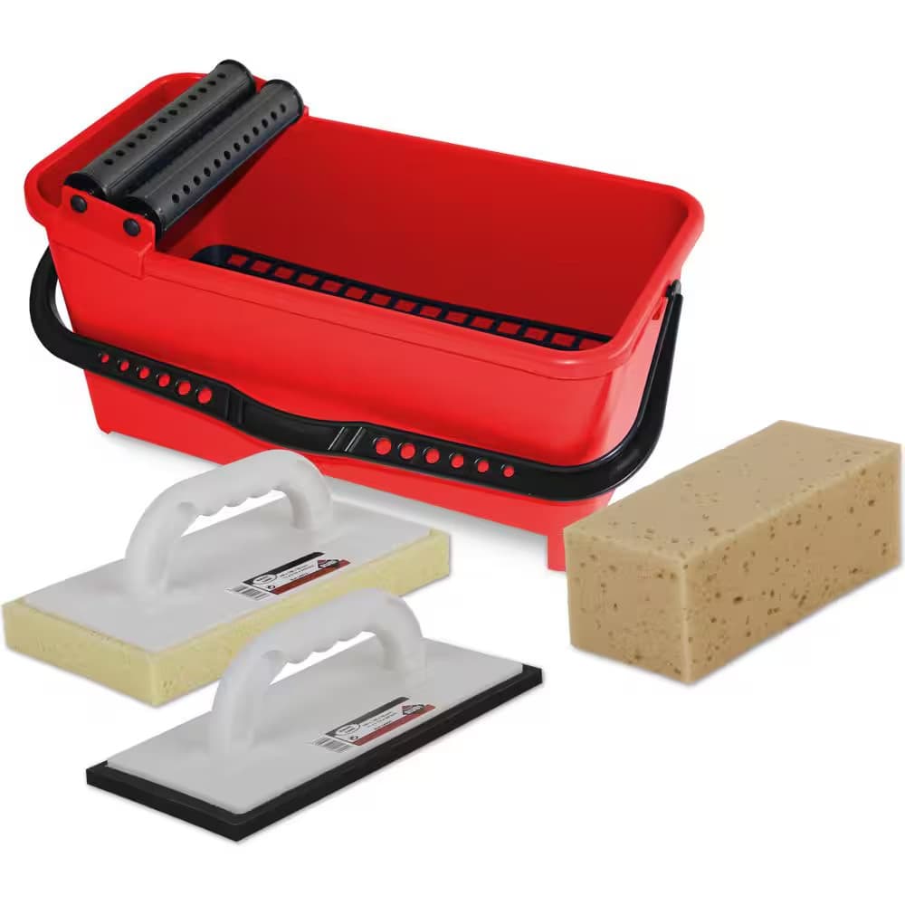Rubi Cleaning Kit with Bucket Float Sponge Long Lasting Materials Grouting
