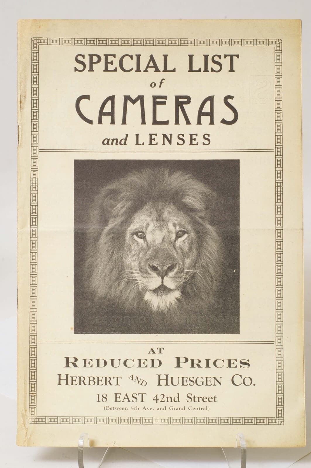 F66661~*RARE* c.1920s Ernemann & Other Camera Catalog – H&H Co., New York