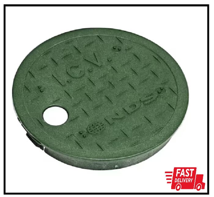 6 In. round Valve Box Cover Green ICV