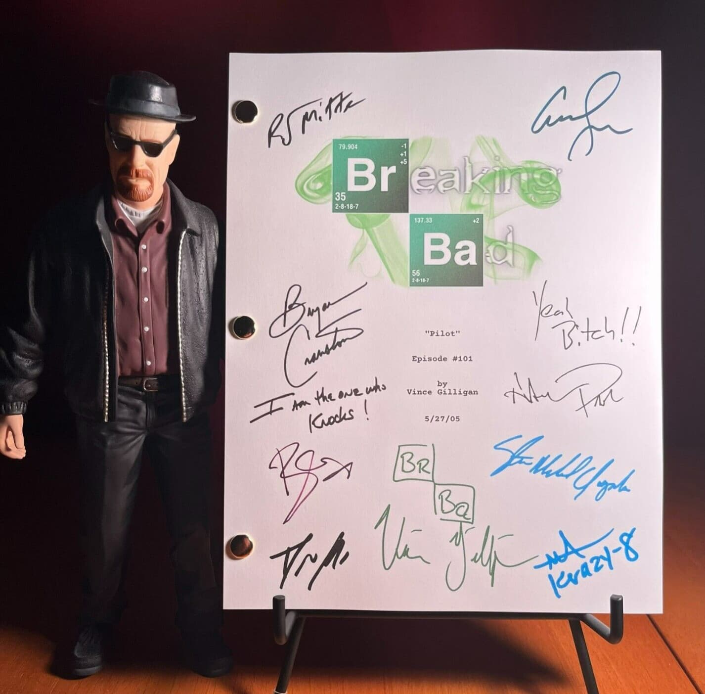 Breaking Bad Pilot Script Cast-Signed- Autograph Reprints