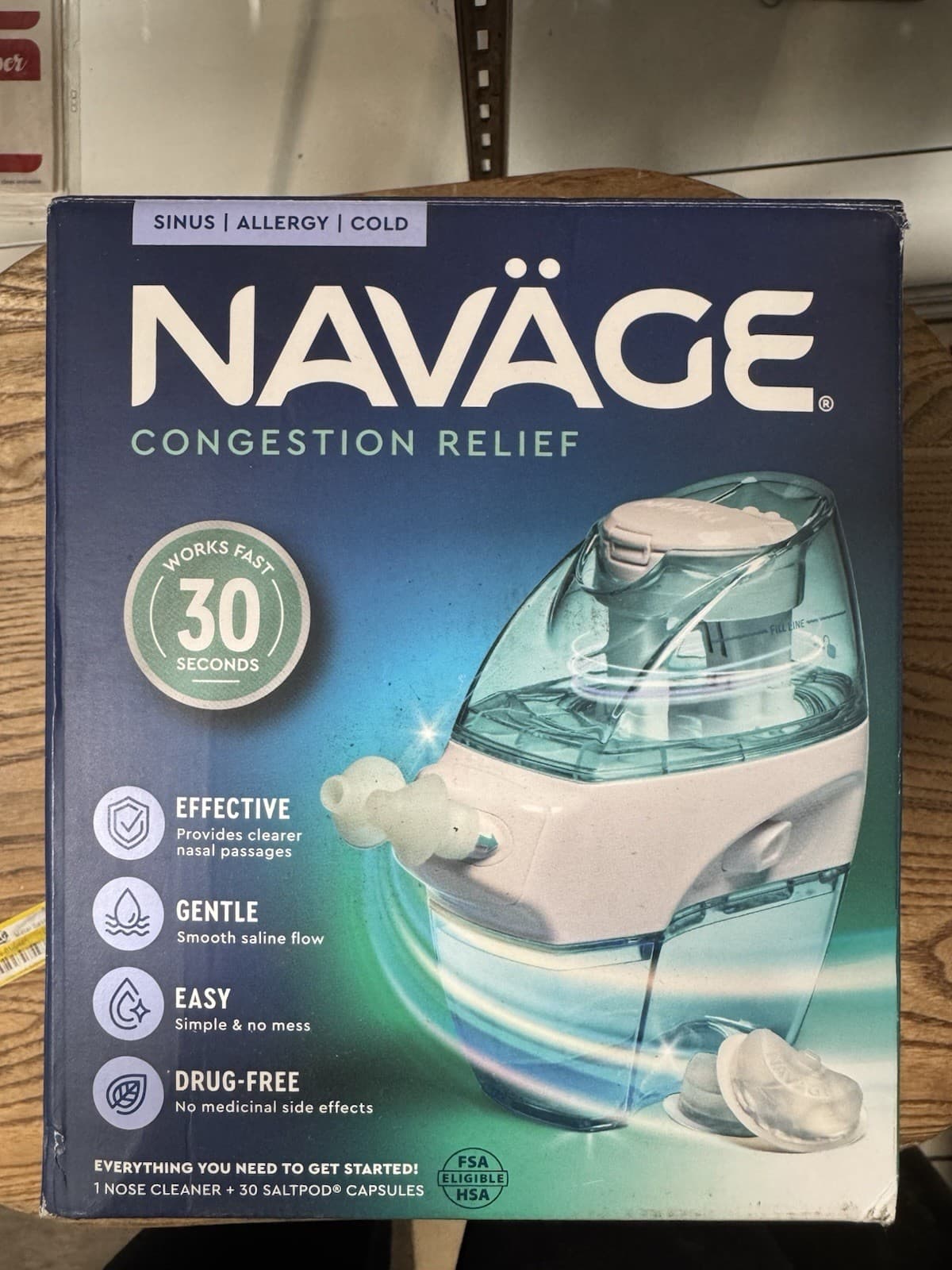 Navage SDG-2 Nasal Care Congestion Relief & 30 SaltPods New Read Return Policy
