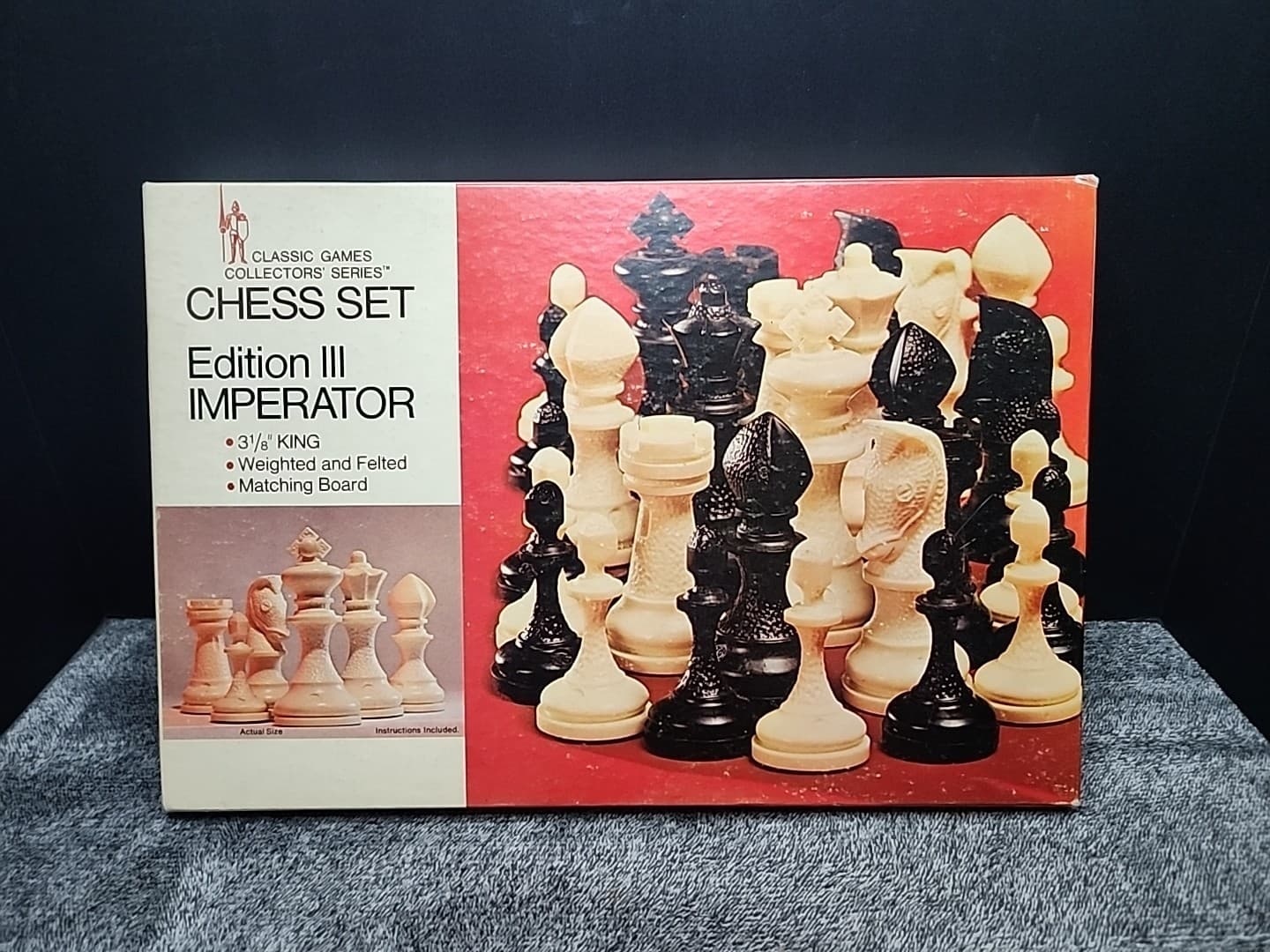 Vintage MCM Chess Set Classic Games Collectors Set Edition III Imperator #305