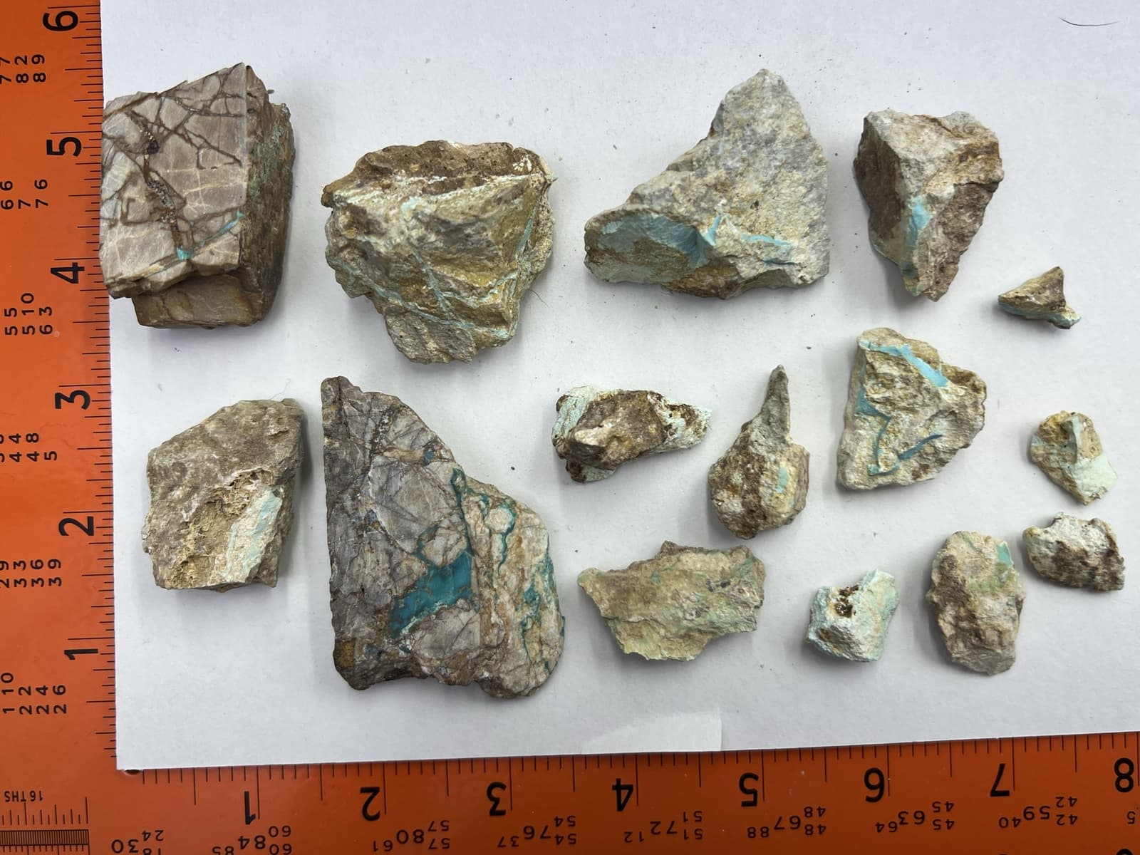 Turquoise Old Royston rough with matrix NATURAL no hardening (1,325 carats)