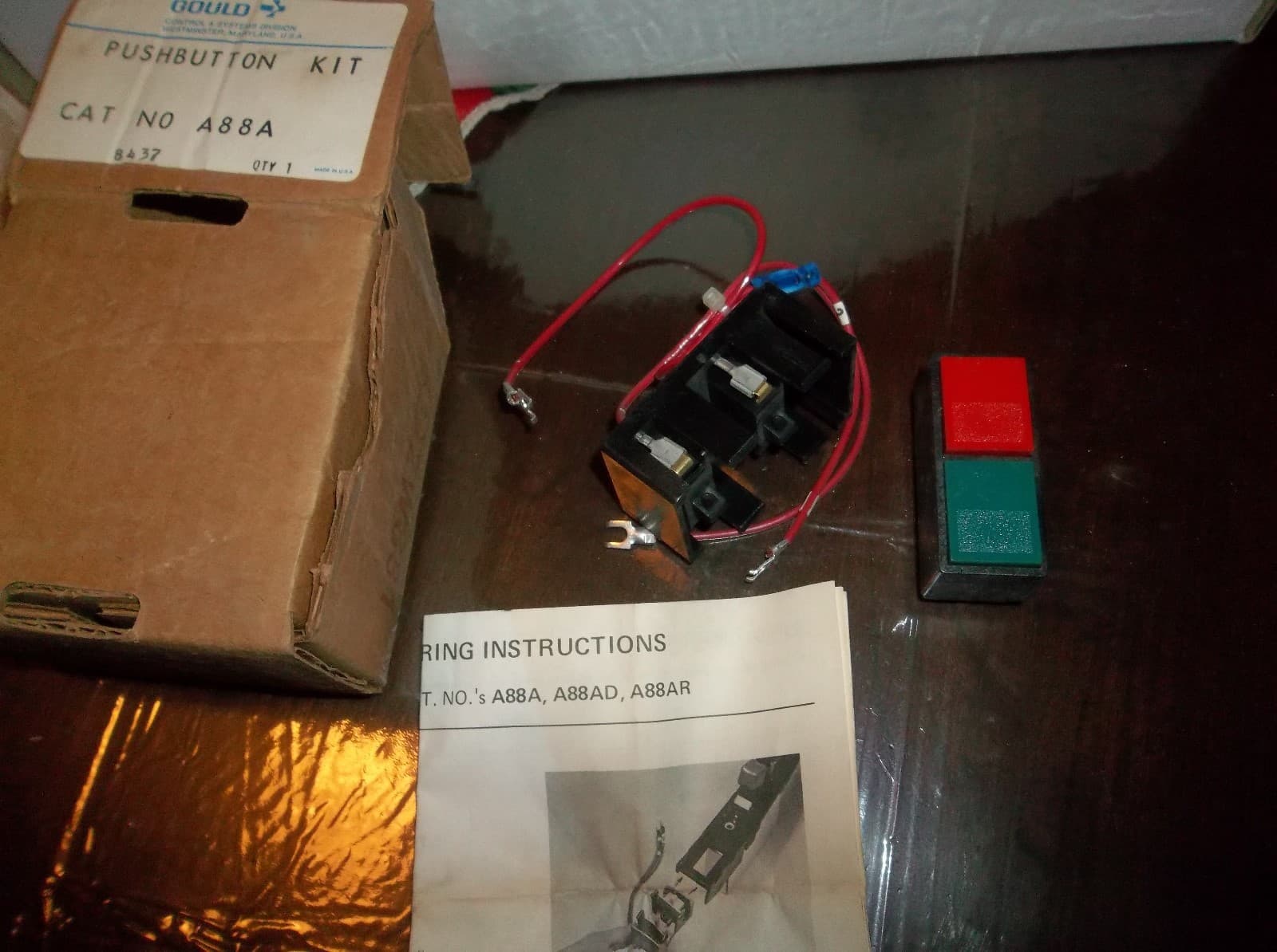 New A88A ITE Gould Unitized Start Stop Push Button Kit