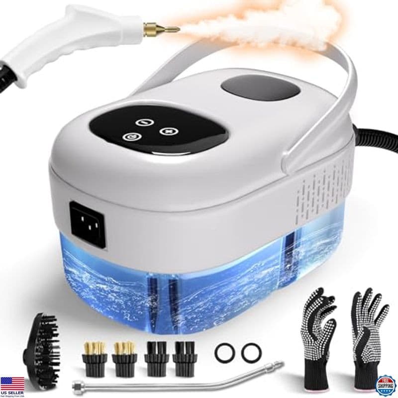 2500W Pressurized Steam Cleaner - Fast 15s Heating Handheld Portable Steamer