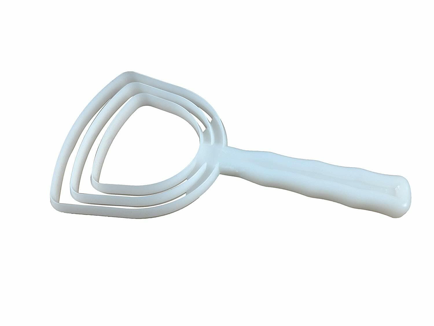 Professional Bone Dust Scraper, Square, White Poly Handle Use w/ Meat Bandsaw