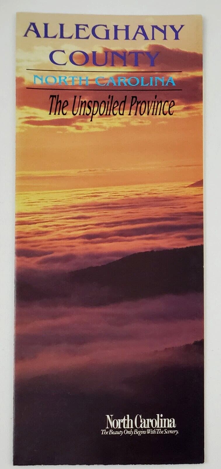 1990s Sparta Alleghany County North Carolina Tourist Vintage Travel Brochure NC