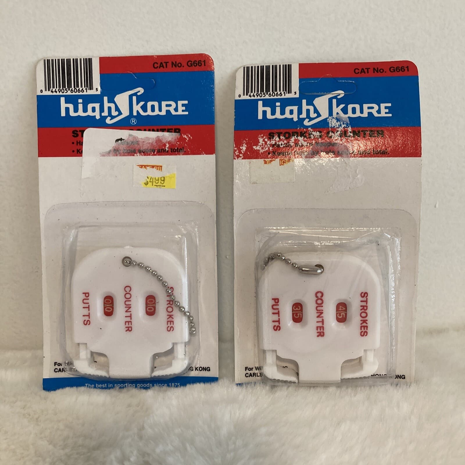 High Skore Strokes Counter White Score Keeper Lot Of 2 Cat No G661 NOS