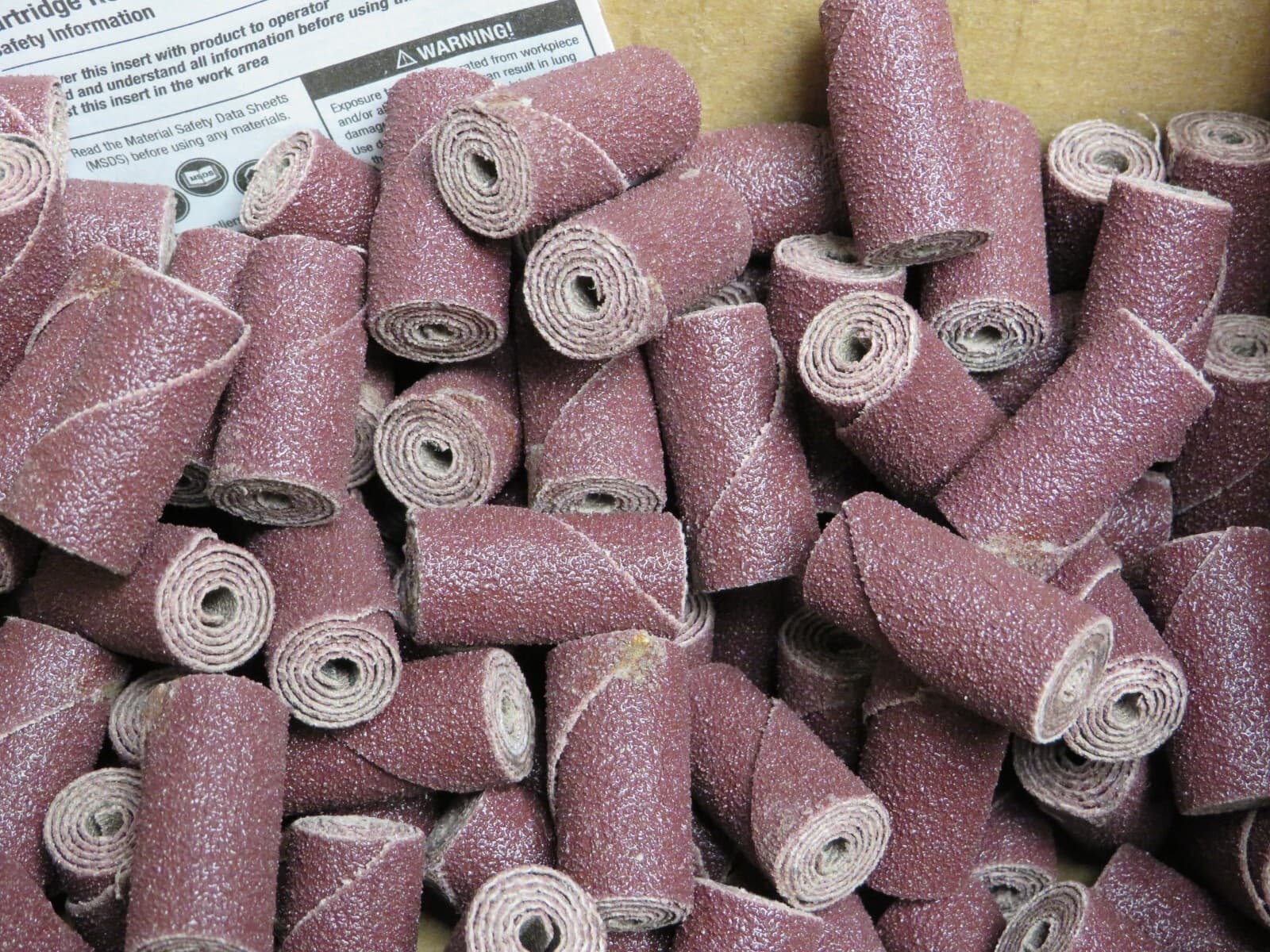 100) STANDARD ABRASIVES 707617 CARTRIDGE ROLL 1/2 IN X 1 IN X 1/8 IN A/O 80 GRIT