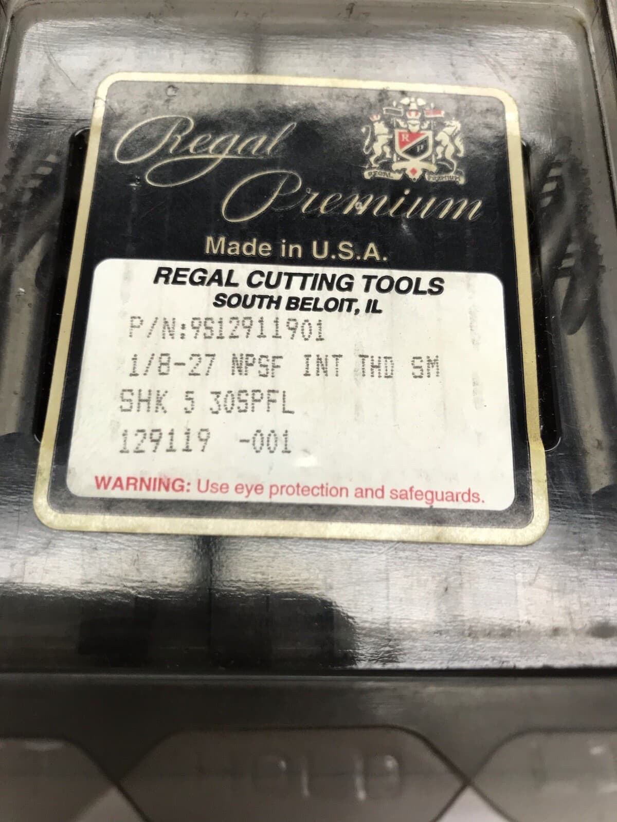 1 Pc. 1/8-27 HS NPSF INT. THRD. SPIRAL FLUTE TAP. USA (loc M1)