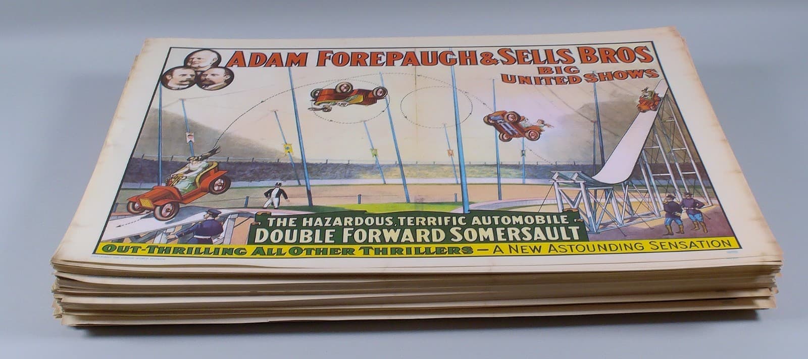 Huge Lot of 170 Forepaugh & Sells Bros" BIG UNITED SHOWS" Circus Poster CW/1960