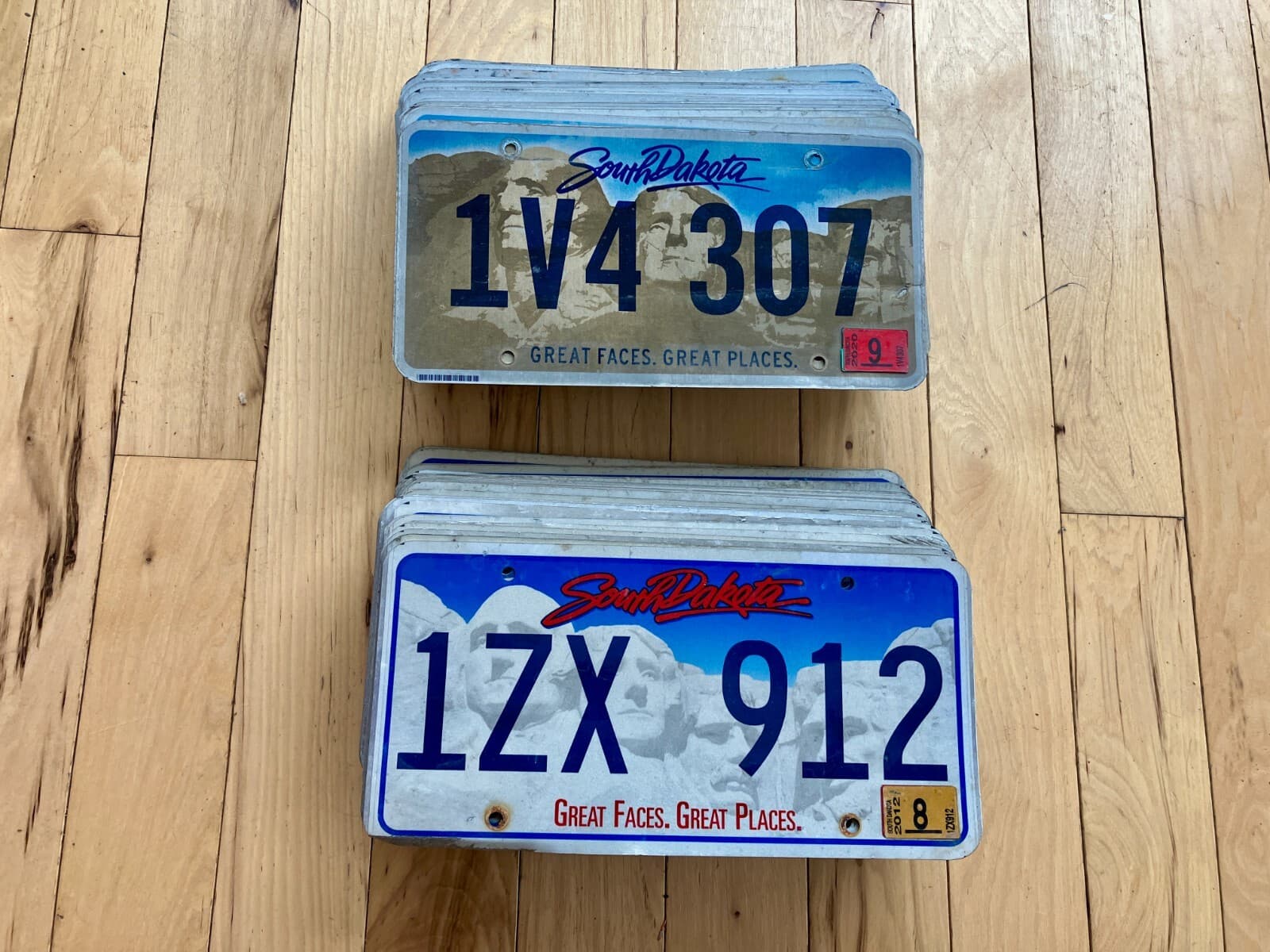 100 South Dakota Craft Condition License Plates - Mix of Versions