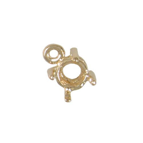 PRE-NOTCHED 6MM ROUND DANGLE SETTING IN SOLID 10K YELLOW GOLD CD6RD-10KY