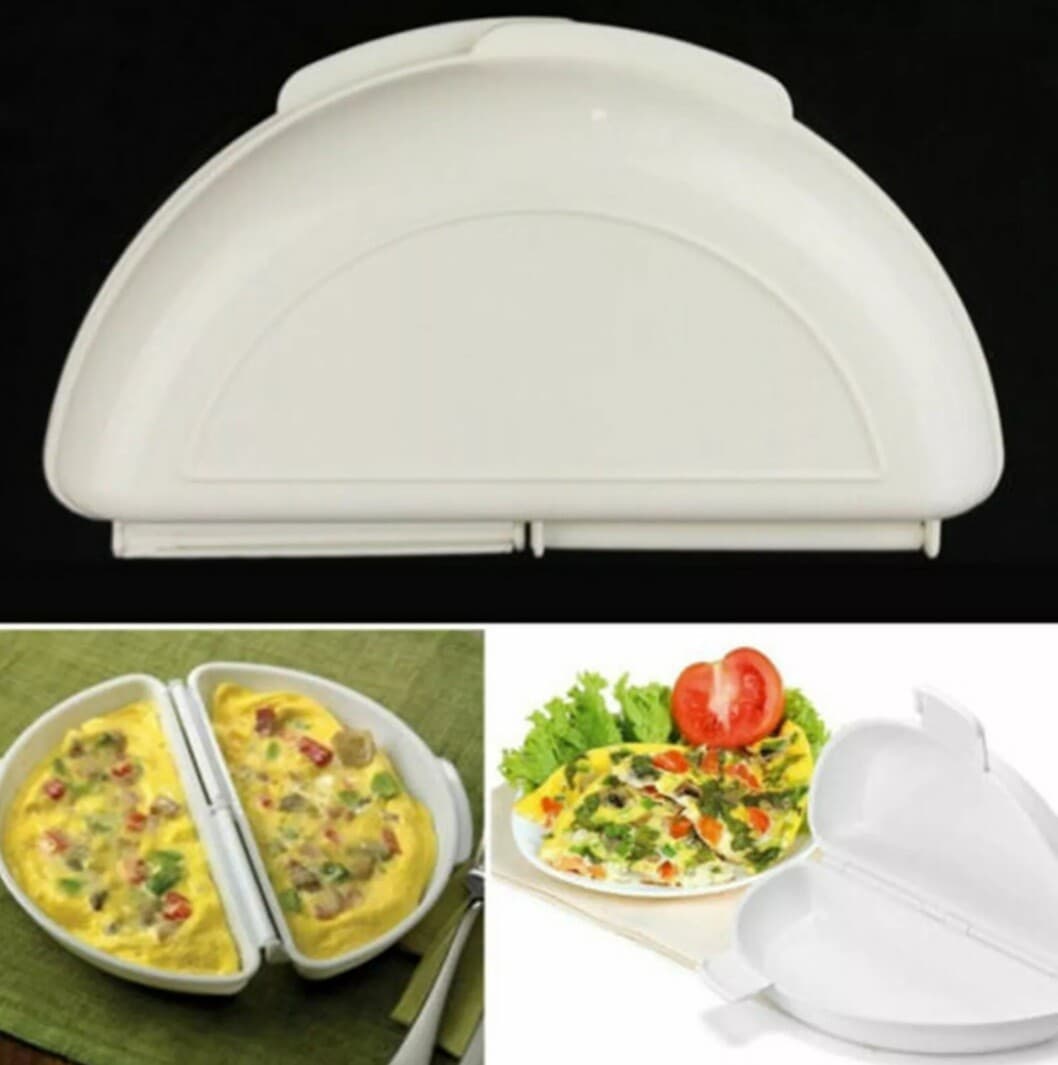 Microwave Omelette Maker - BPA Free Plastic Easy Cook Eggs Food Preparation Tool