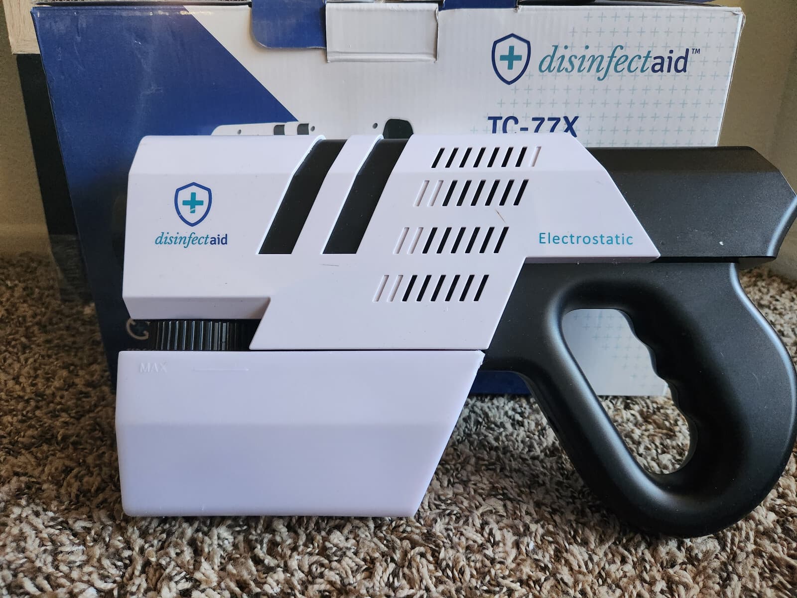 DISINFECTAID TC-77X Handheld Electrostatic Cordless Sprayer for Disinfectants VG