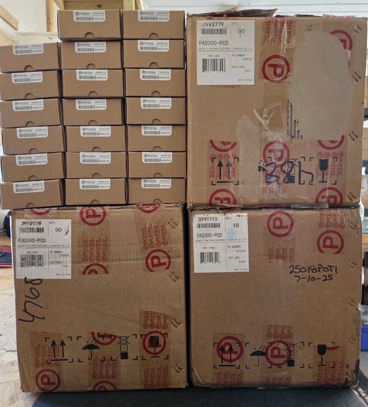 POTTER PAD300-PCD PHOTOELECTRIC SMOKE/CO DETECTOR - BRAND NEW - 290 AVAILABLE