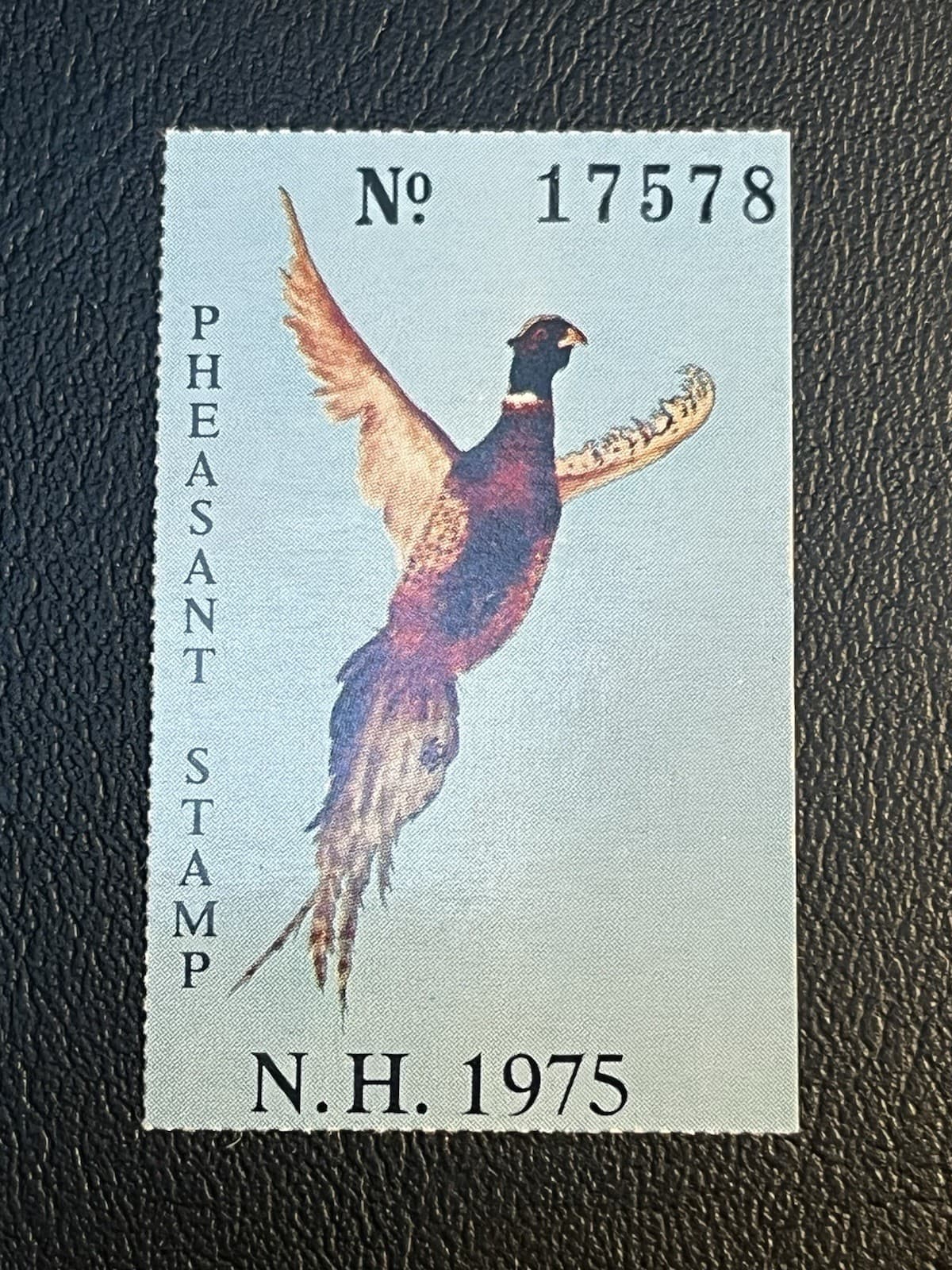 1975 NEW HAMPSHIRE PHEASANT STAMP MNH