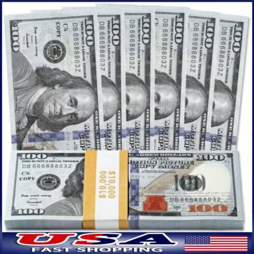 1000 pcs Movie Props money Fake bills look real for video party,Education Toys
