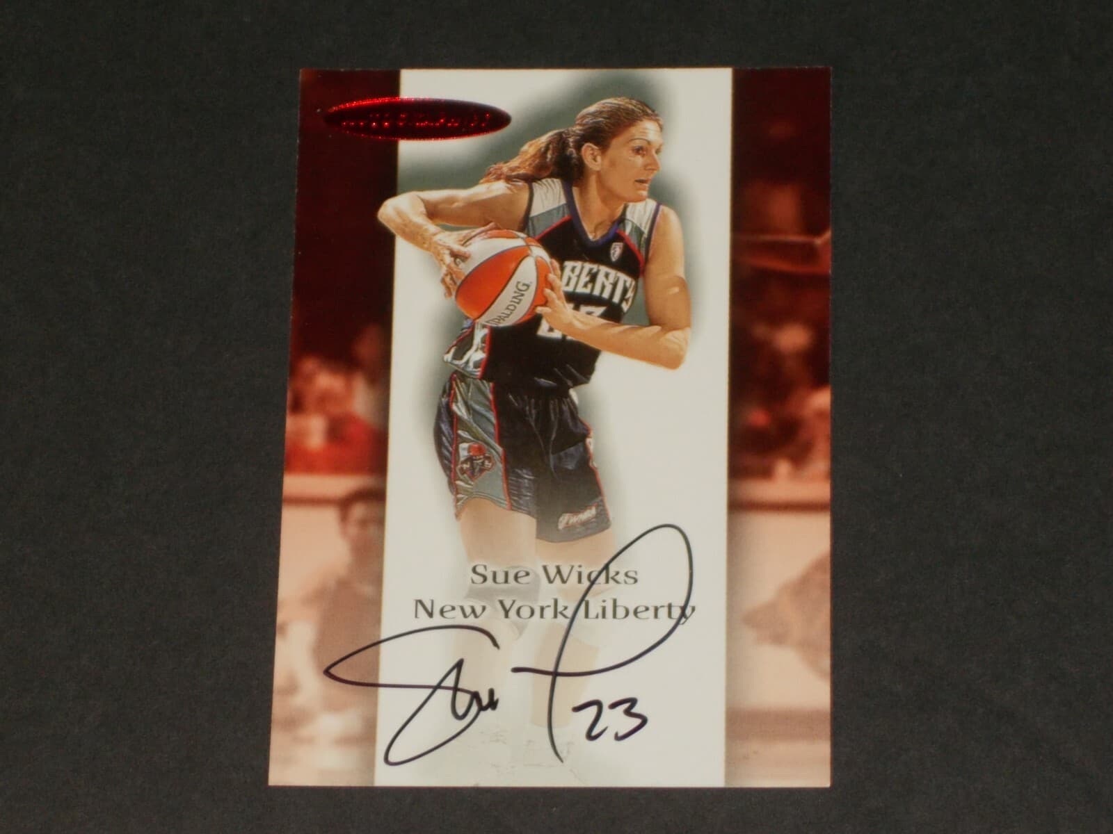 2000 Fleer Skybox WNBA , AUTOGRAPHICS, SUE WICKS, BEAUTIFUL Card!!!