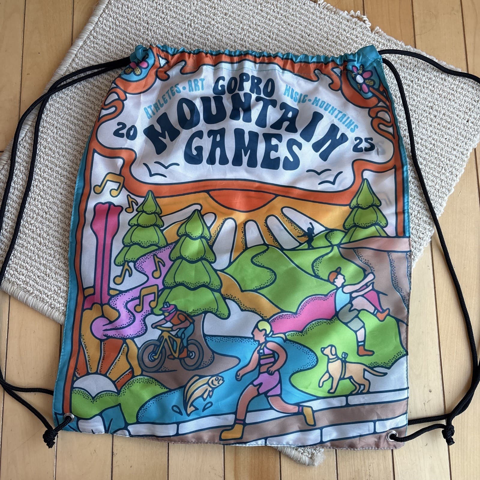 GoPro Mountain Games Pull String Bag Nylon Lightweight Vail Colorado