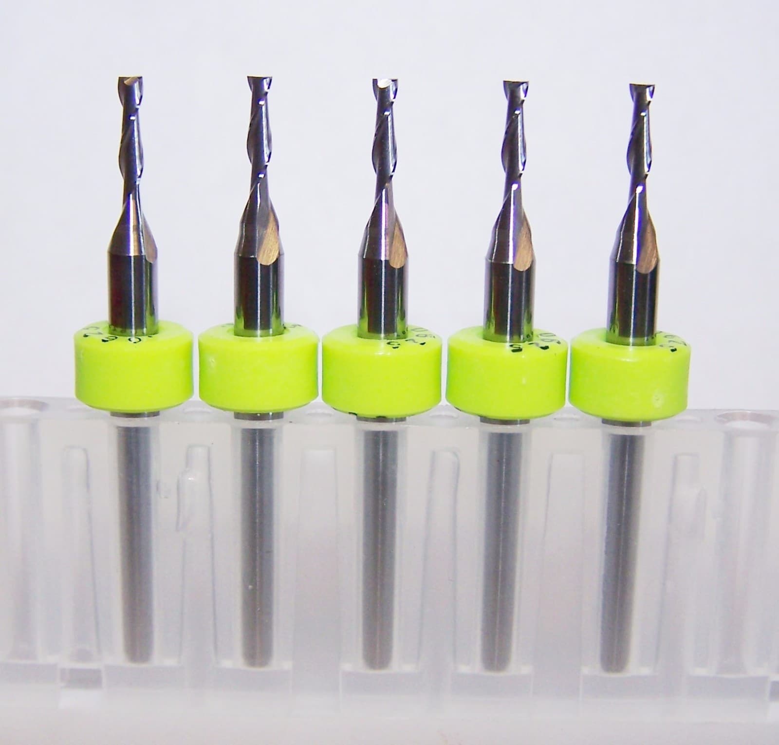 (5) 1/16" (.0625") CARBIDE END MILL 2 FLUTE KYOCERA 1600.0625.250