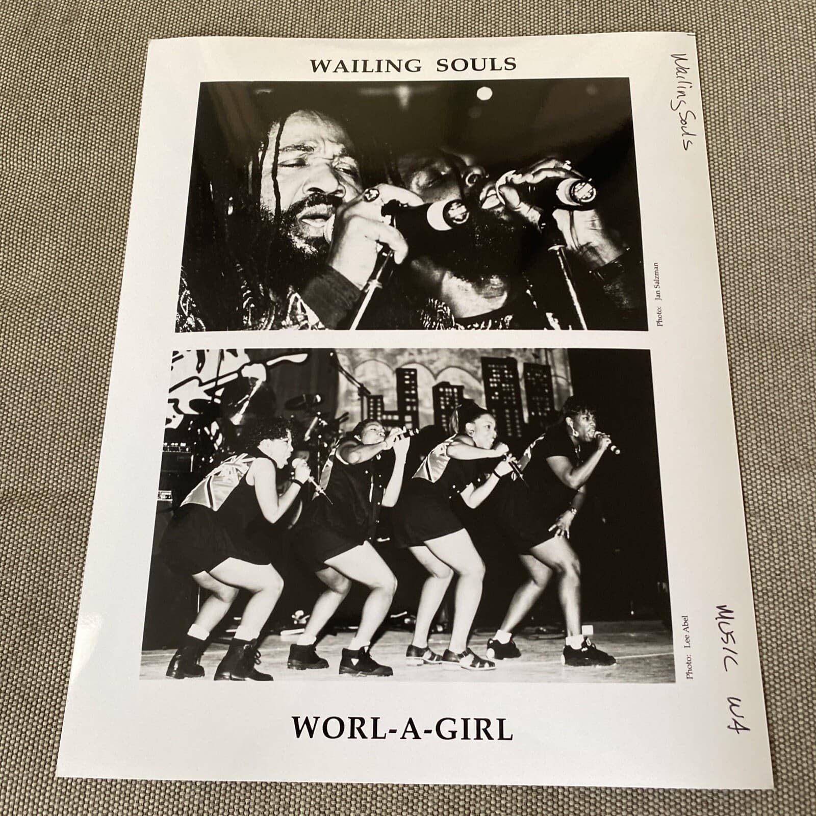 Wailing Souls & Worl-A-Girl Press Photo 8x10”.