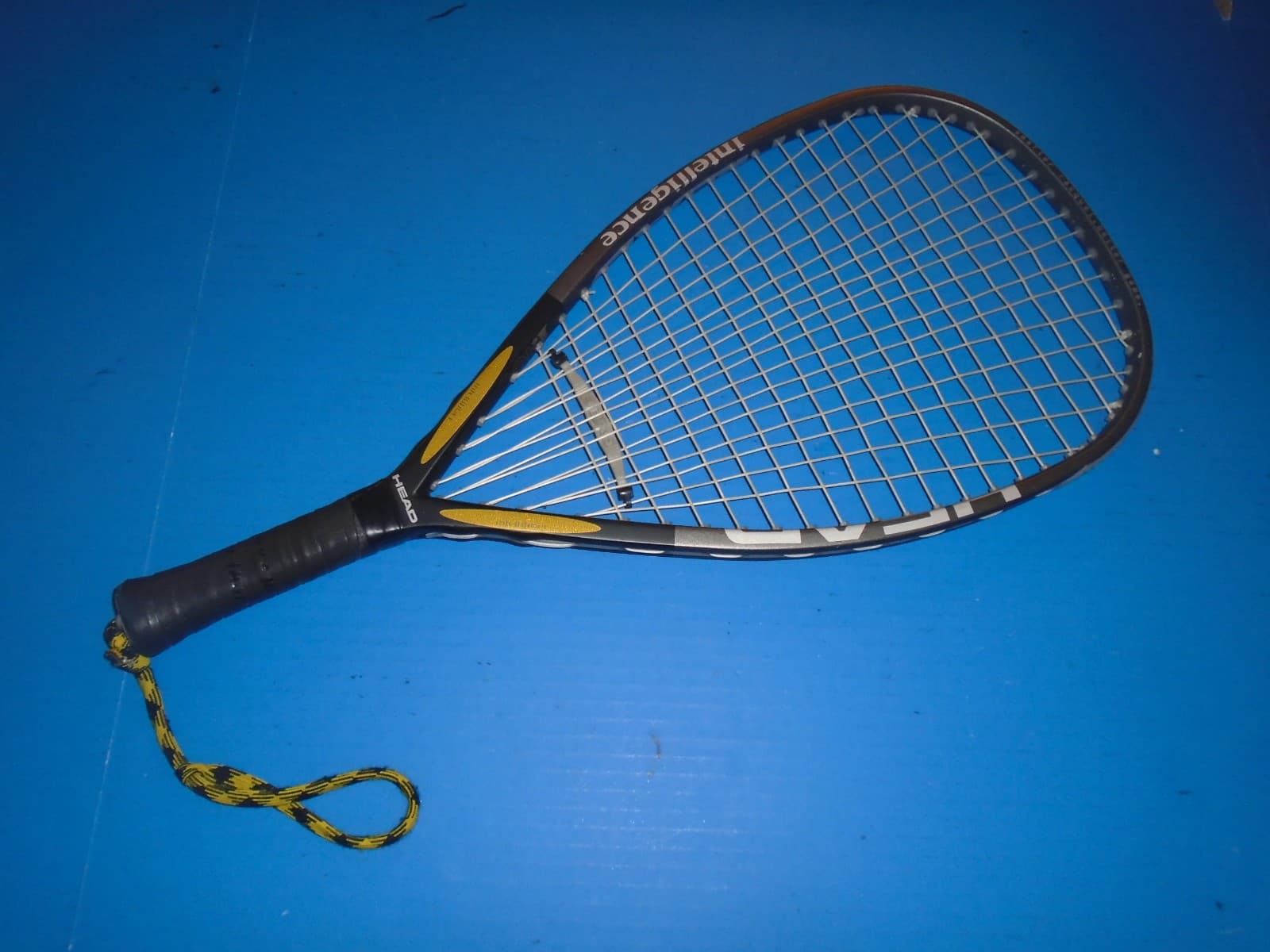 Head Intelligence i.165 Powerframe Racquetball Racquet. 3 5/8. VG.