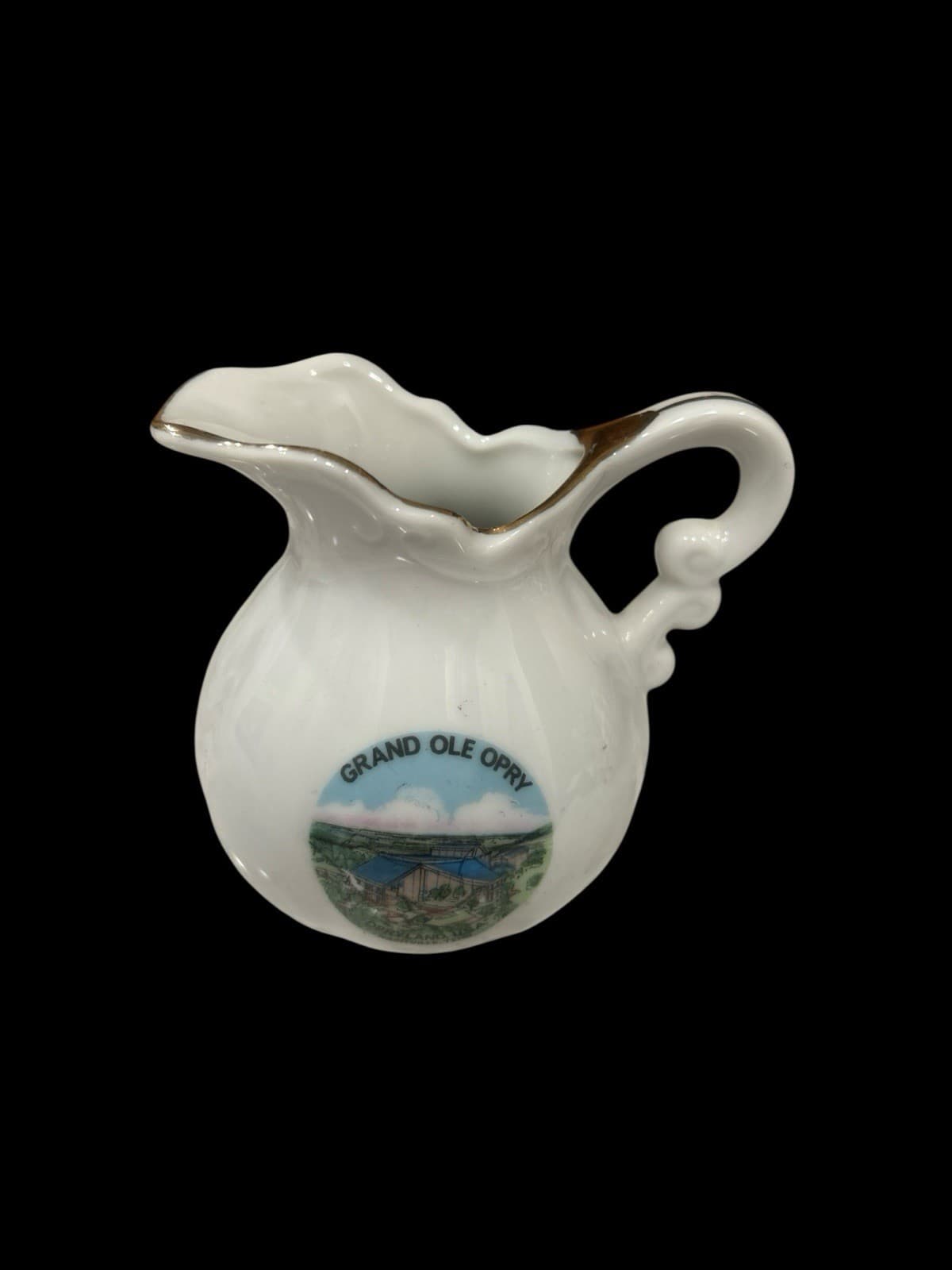 Grand Ole Opry/Opryland USA Souvenir Collectible Pitcher 3.75”