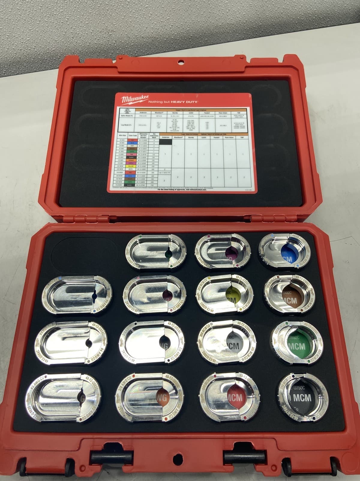 Milwaukee EXAC #6 750 MXM Copper 12T U-Style Die Kit-49-12-KITC