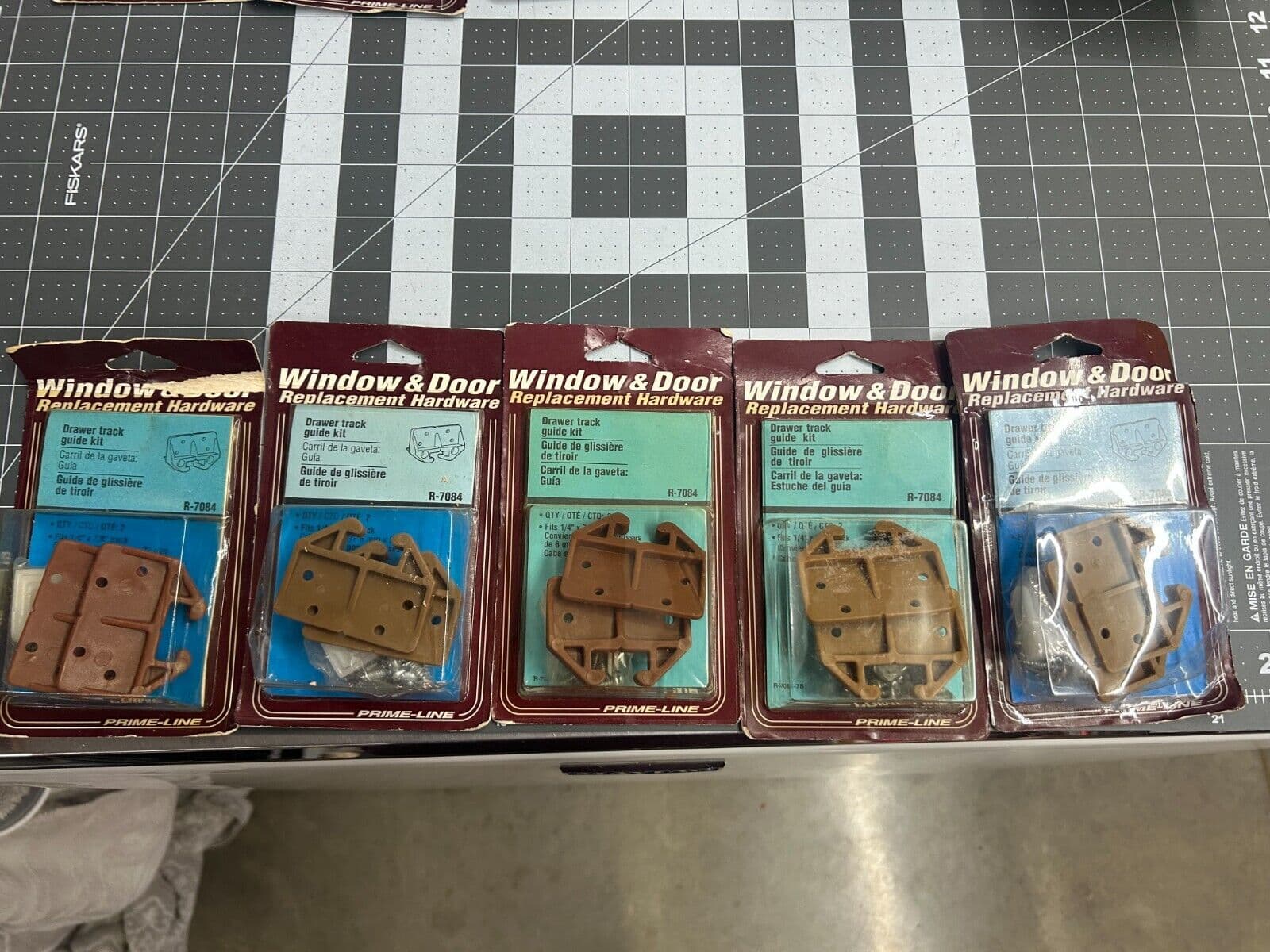 NEW 5-pack lot 2/PC Prime-Line Products R 7084 Drawer Track Guide Kit & Glides