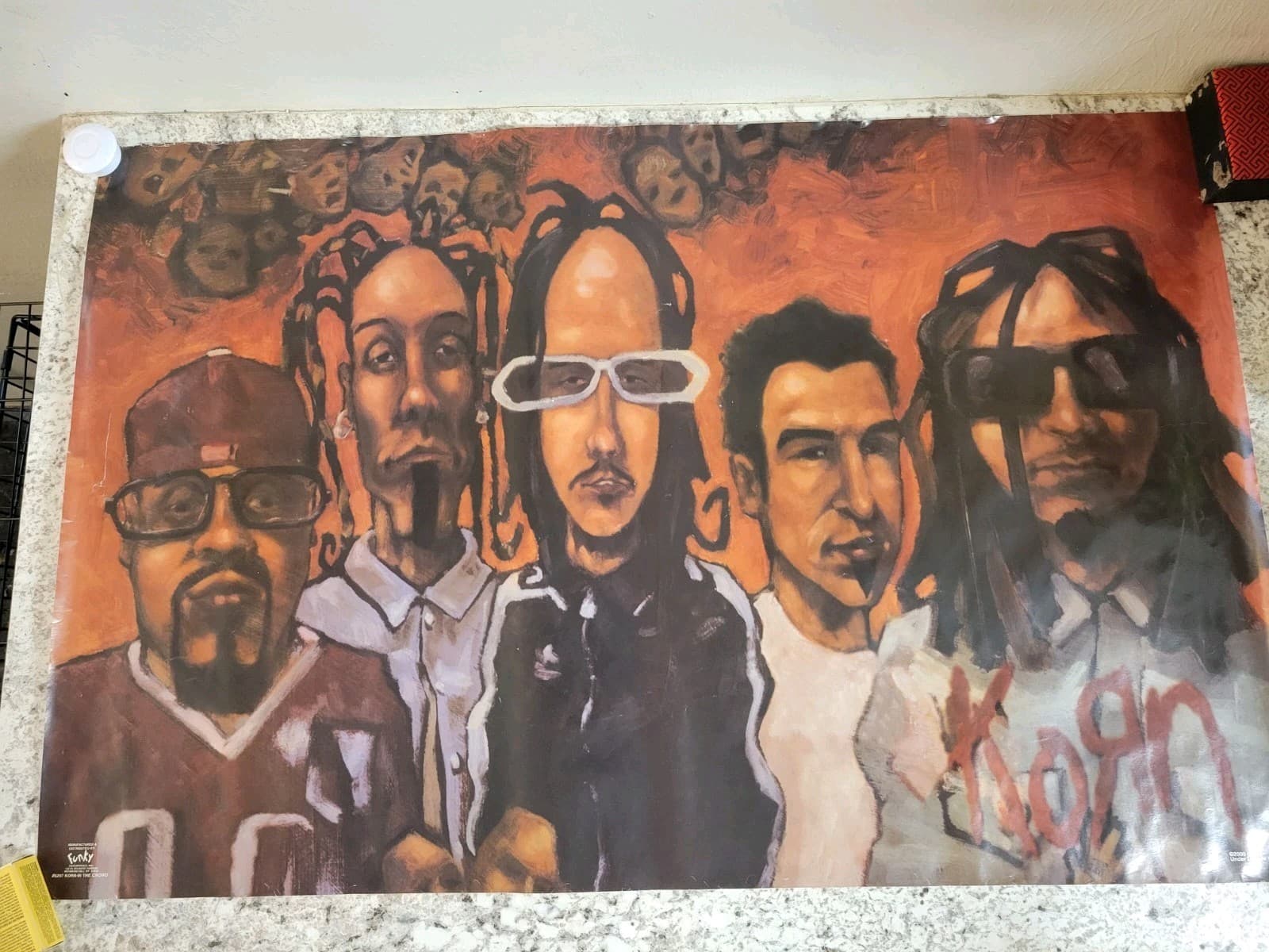 POSTER:DRAWING: KORN-IN THE CROWD Funky #6207 RARE 2000 FAST SAME DAY SHIPPING