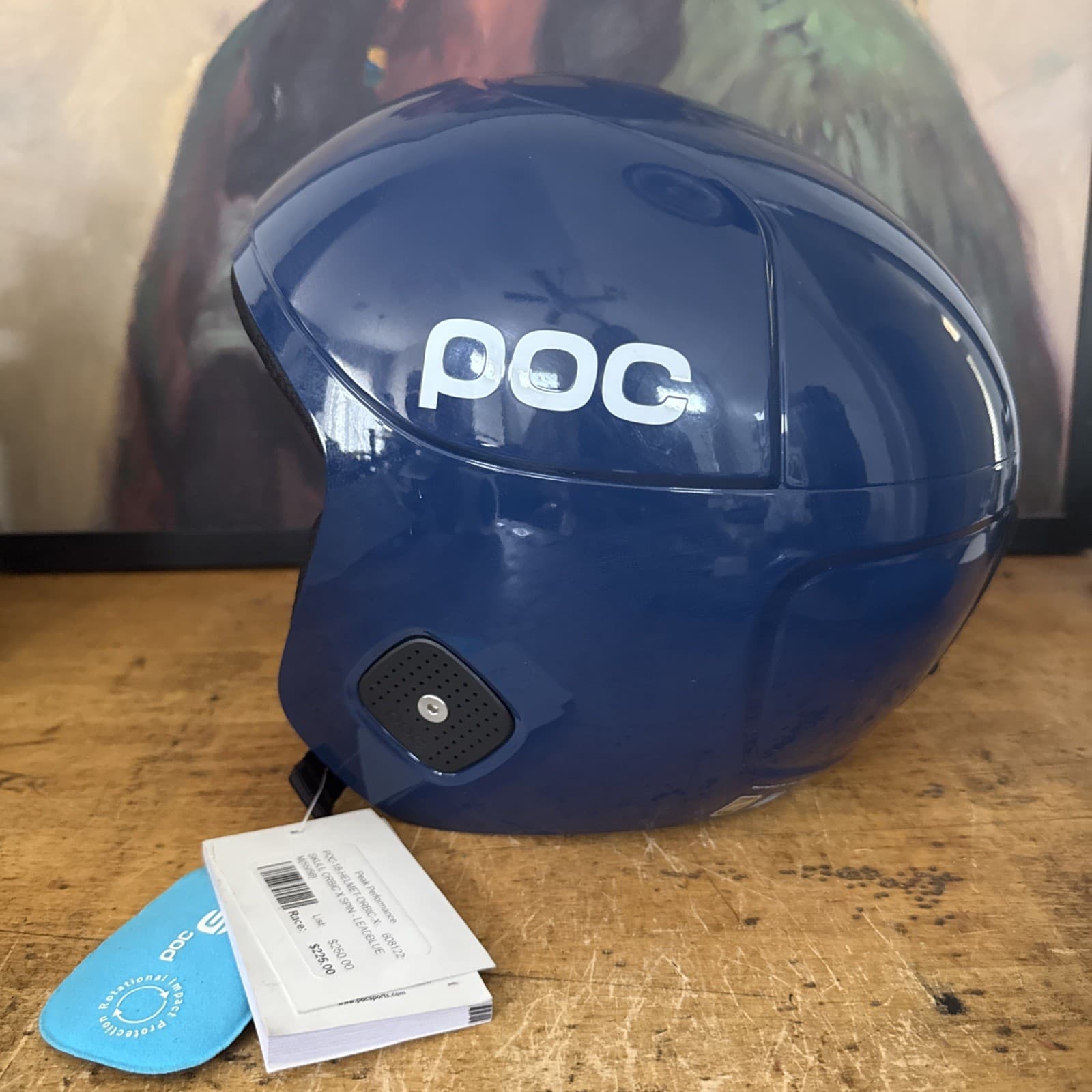 New POC Skull Orbic X Spin Helmet Blue Size M Medium Ski Snowboarding Ret $250